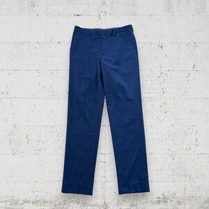 Lauren Ralph Lauren Men's Dress Pants 29x29 Rayon Slim Fit Blue Flat Front